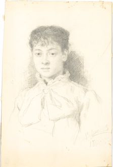 Portrait of the artist Maria Yakunchikova (1870-1902)