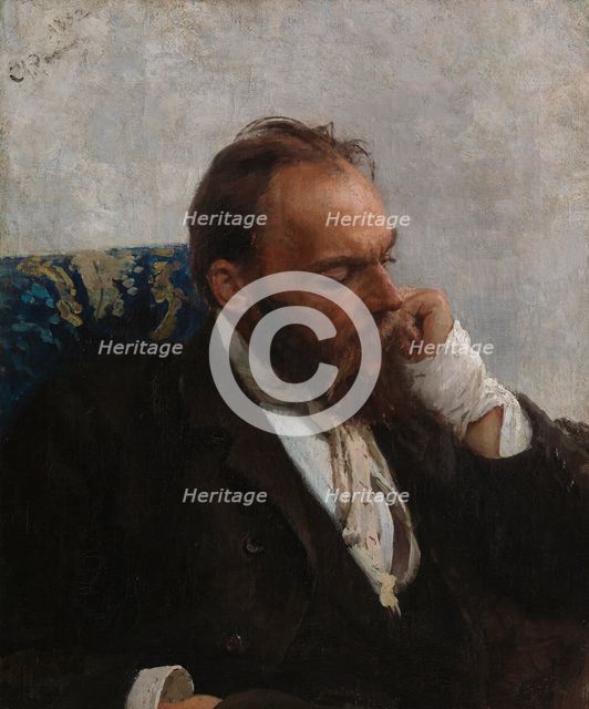 Portrait of the Artist Nikolay (Mykola) Murashko, 1882. Creator: Il'ya Repin.
