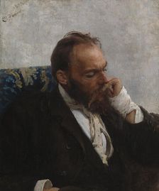 Portrait of the Artist Nikolay (Mykola) Murashko, 1882. Creator: Il'ya Repin