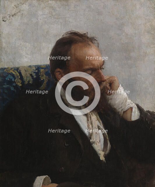 Portrait of the Artist Nikolay (Mykola) Murashko, 1882. Creator: Il'ya Repin.