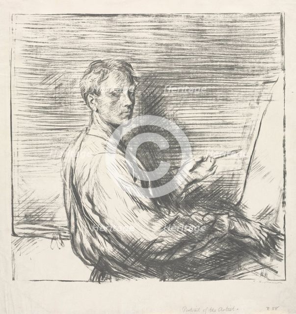 Portrait of the Artist, No. 1, 1905. Creator: Charles Hasslewood Shannon (British, 1863-1937).