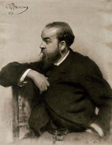 Portrait of the Artist Rafail S. Levitsky, 1878. Creator: Il'ya Repin