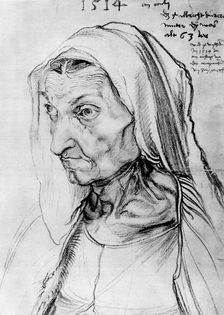 Portrait of the artist's mother 1514, (1936). Artist: Albrecht Dürer