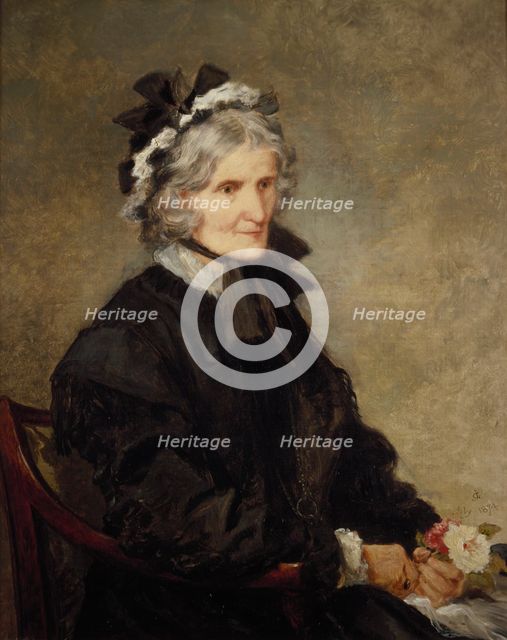 'Portrait of the Artist's Mother', 1874.                                              Artist: Sir John Gilbert