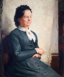Portrait Of The Artist's Mother, 1885. Creator: Charles Gogin