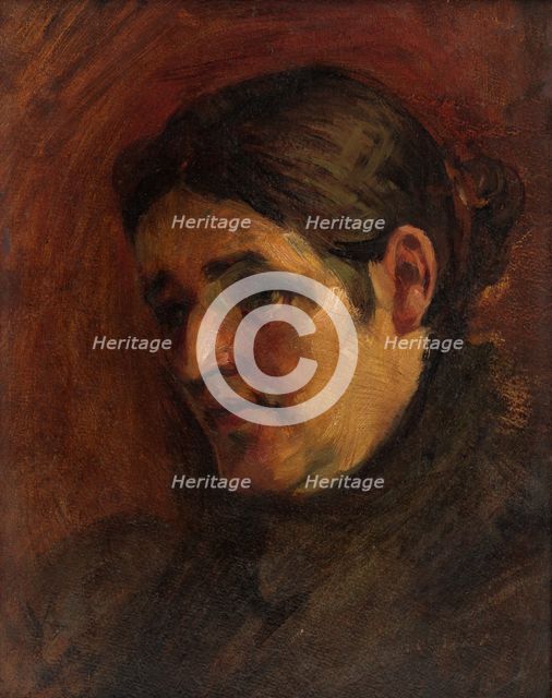 Portrait of the Artist's Mother, 1900-1910. Creator: Milan Thomka Mitrovsky.