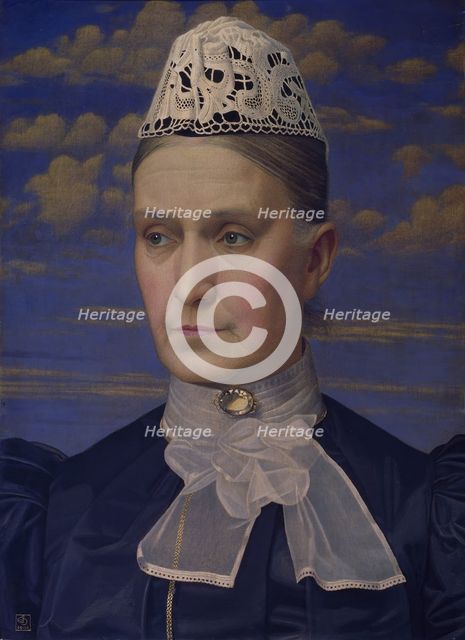 Portrait Of The Artist's Mother, 1902. Creator: Joseph Edward Southall.