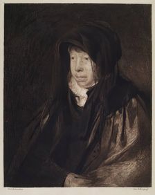 Portrait of the Artist's Mother, c1820s. Creators: Andrew Geddes, William Brassey Hole
