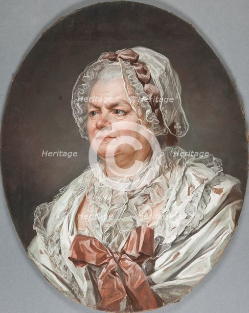 Portrait of the artist's mother, Mme Anne Ducreux née Béliard, c1760. Creator: Joseph Ducreux.