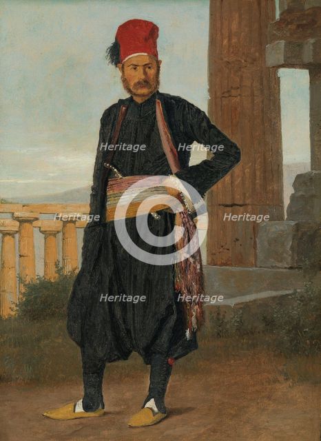 Portrait of the Artist's Brother-in-law, Medal Engraver F.C. Krohn, 1839. Creator: Christen Kobke.