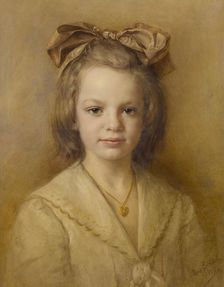 Portrait of The Artist's Daughter (?), 1910. Creator: Max Brodel