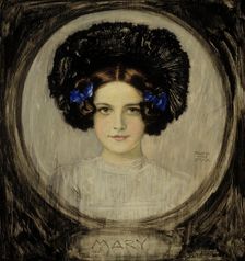 Portrait of the Artist's Daughter Mary, 1906. Creator: Franz von Stuck