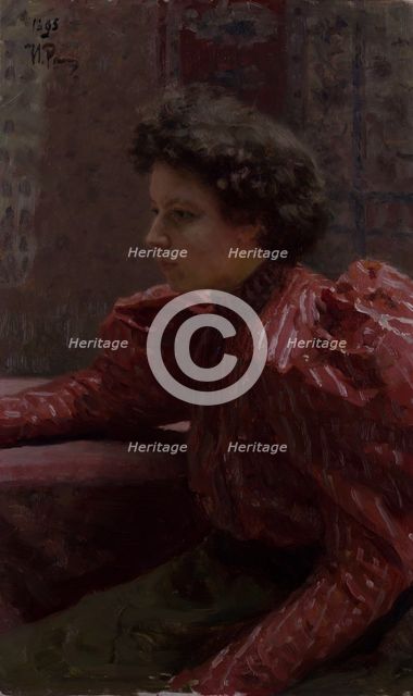 Portrait of the Artist's Daughter Nadezhda Repina. Creator: Il'ya Repin.