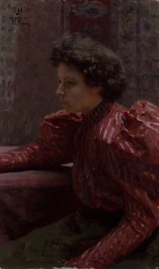 Portrait of the Artist's Daughter Nadezhda Repina. Creator: Il'ya Repin