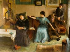 Portrait of the Artist's Family, a Playful Scene, 1910-1911. Creator: Mark Gertler