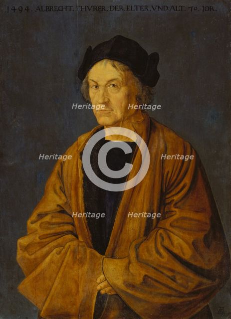 Portrait of the Artist's Father Albrecht Dürer the Elder, c1600. Creator: Copy after Albrecht Dürer.