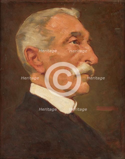 Portrait of the Artist's Father, around 1915. Creator: Milan Thomka Mitrovsky.