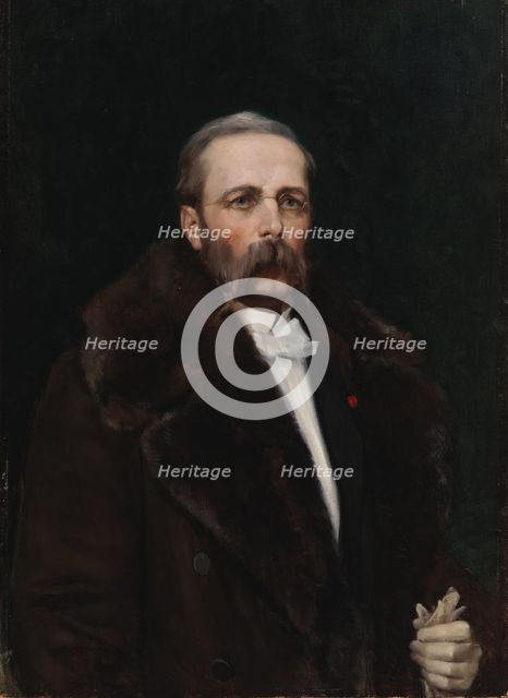 Portrait of the Artist's Father Chief Director Carl Albert Edelfelt, 1883. Creator: Albert Edelfelt.