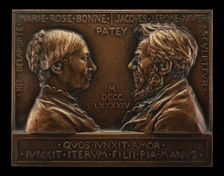 Portrait of the Artist's Parents, Marie-Rose-Bonne...Patey and Jacques-Jérôme-Xavier..., 1894. Creator: Henri-Auguste-Jules Patey
