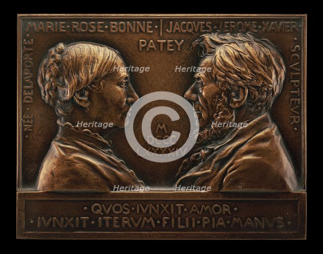 Portrait of the Artist's Parents, Marie-Rose-Bonne...Patey and Jacques-Jérôme-Xavier..., 1894.  Creator: Henri-Auguste-Jules Patey.