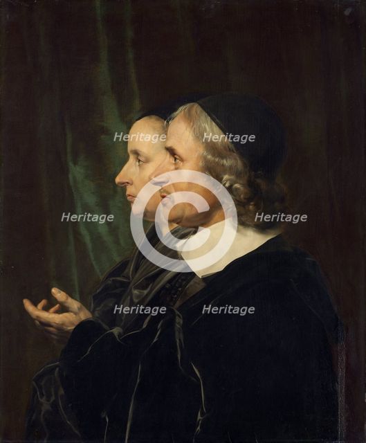 Portrait of the Artist's Parents, Salomon de Bray and Anna Westerbaen, 1664. Creator: Jan de Bray.