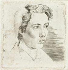 Portrait of the Artist's Student Maisonneuve, 1824. Creator: Eugen Eduard Schäffer