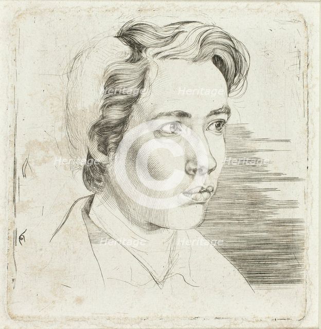 Portrait of the Artist's Student Maisonneuve, 1824. Creator: Eugen Eduard Schäffer.