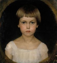 Portrait of the Artist´s Sister Berta Edelfelt, 1876. Creator: Albert Edelfelt