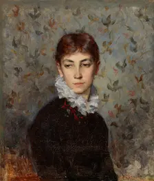 Portrait of the Artist´s sister Miss Hilda Wiik, 1880. Creator: Maria Wiik