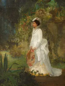Portrait of the Artist's Wife, 1873. Creator: James Farrington Gookins