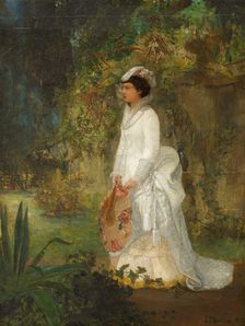 Portrait of the Artist's Wife, 1873. Creator: James Farrington Gookins