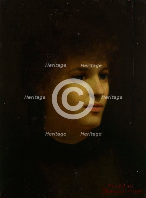 Portrait of the Artist's Wife, 1891. Creator: Juho Forsell.