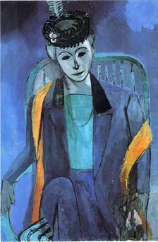 Portrait of the Artist's Wife, 1913. Creator: Henri Matisse