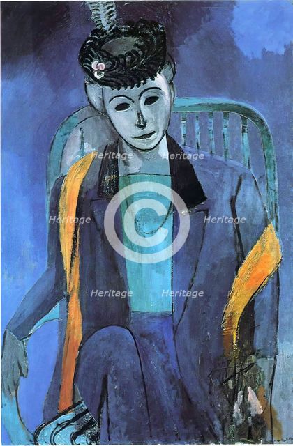 Portrait of the Artist's Wife, 1913. Creator: Henri Matisse.