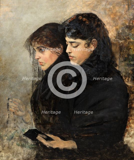 Portrait of the Artist's Wife and Sister-in-Law, late 19th century. Creator: Hugo Birger.