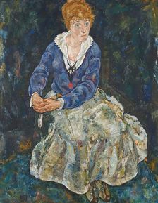 Portrait of the Artist’s Wife, Edith Schiele, 1918. Creator: Egon Schiele