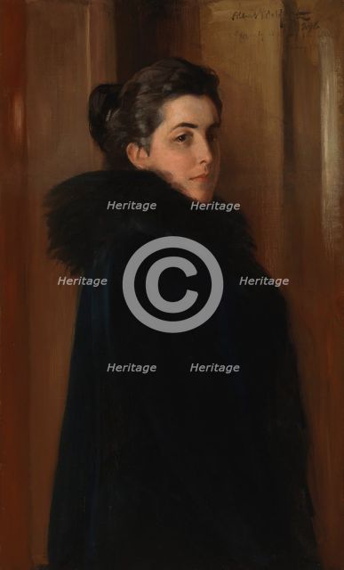 Portrait of the Artist's Wife Ellan Edelfelt, 1896. Creator: Albert Edelfelt.