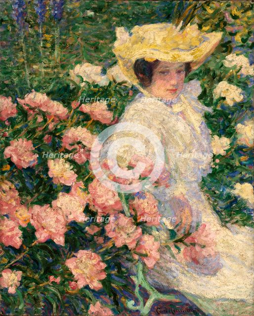 Portrait of the Artist's Wife, Helene, 1896. Creator: Carl Newman.