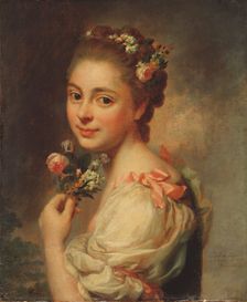Portrait of the Artist's Wife Marie Suzanne, née Giroust, 1763. Creator: Alexander Roslin (1718-1793)