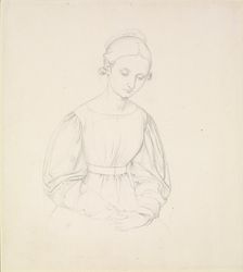 Portrait of the Artist's Wife, Nina, c1830. Artist: Johann Friedrich Overbeck