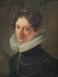Portrait of the artist's wife Sofia Dorotea Sandberg née Kökeritz, c1820. Creator: Johan Gustaf Sandberg