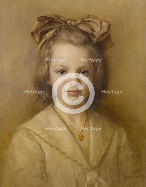 Portrait of The Artist's Daughter (?), 1910. Creator: Max Brodel.