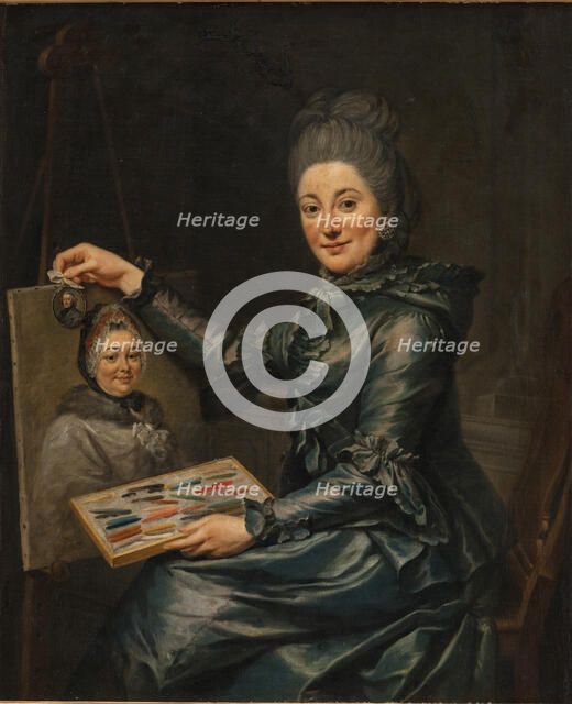 Portrait of the Artist's Daughter Elisabeth, Married Lampe, 1731-1776. Creator: Johann Georg Ziesenis.