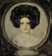 Portrait of the Artist's Daughter Mary, 1906. Creator: Franz von Stuck