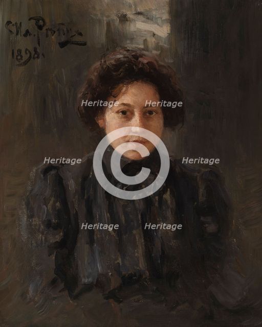 Portrait of the Artist's Daughter Nadezhda Repina, 1898. Creator: Repin, Ilya Yefimovich (1844-1930).