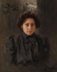Portrait of the Artist's Daughter Nadezhda Repina, 1898. Creator: Repin, Ilya Yefimovich (1844-1930)
