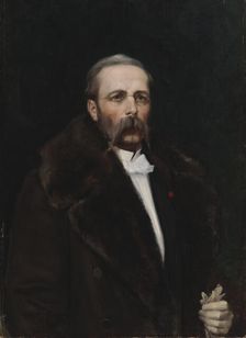 Portrait of the Artist's Father Chief Director Carl Albert Edelfelt, 1883. Creator: Albert Edelfelt