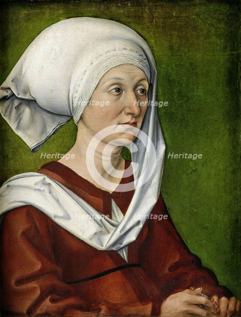Portrait of the Artist’s Mother, Barbara Dürer, née Holper. Artist: Dürer, Albrecht (1471-1528)