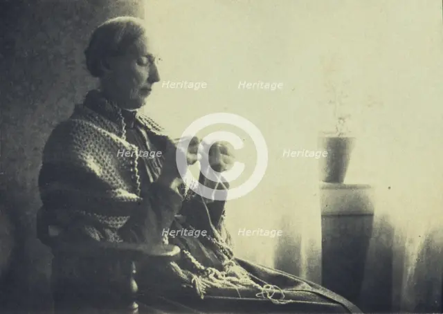 Portrait of the artists' mother, between 1890 and 1895. Creator: Frances S. Allen.