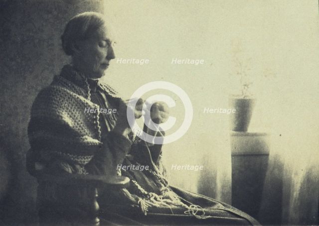 Portrait of the artists' mother, between 1890 and 1895. Creator: Frances S. Allen.